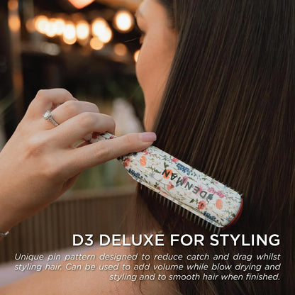 Denman D3 Original Curl Definer & Styler, Curly Hair Brush for Women & Men – 7 Row Detangling & Curl Defining Brush for Smooth Defined Curls - a precision Styling Brush for straight hair