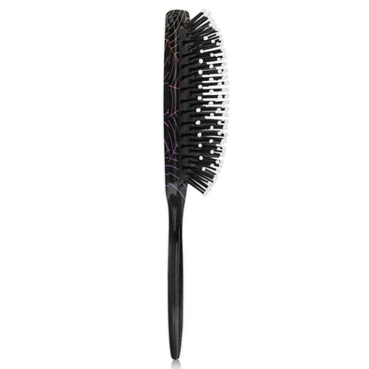 Personalized-Kids-Hair-Brush for Boy Girls Custom Gift Detangler Brush Soft Bristle Hair Brushes Travel Hair Brush for All Hair Types Christmas Hallowmas Spider Web Sliver Dot