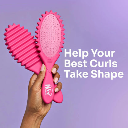 Wet Brush Curl Shaper Detangler Brush, Purple, Made for Women, Men & Kids