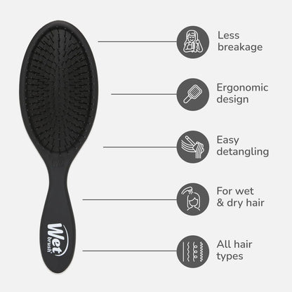 Wet Brush Original Detangler Hair Brush, Purple, For All Hair Textures