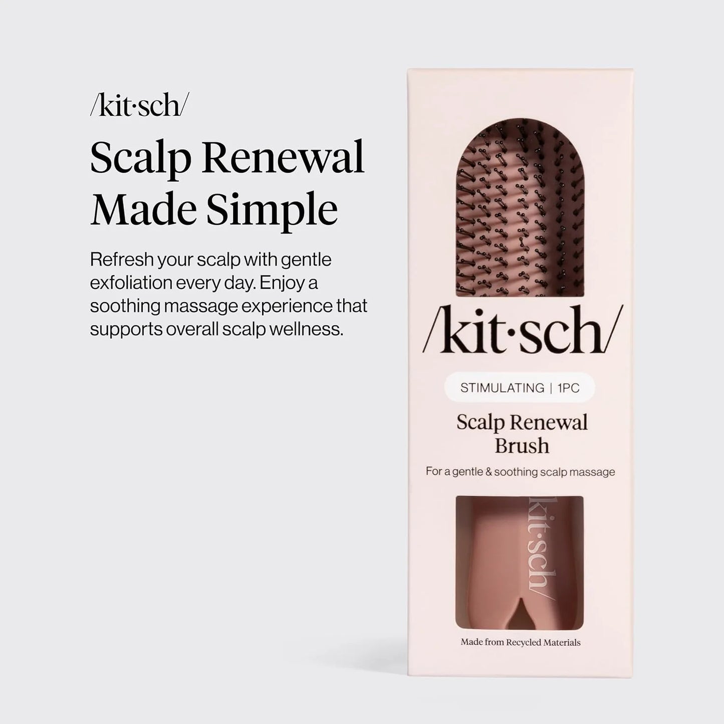 Kitsch Scalp Renewal Brush - Hairbrush Scalp Massager - Soft Violet