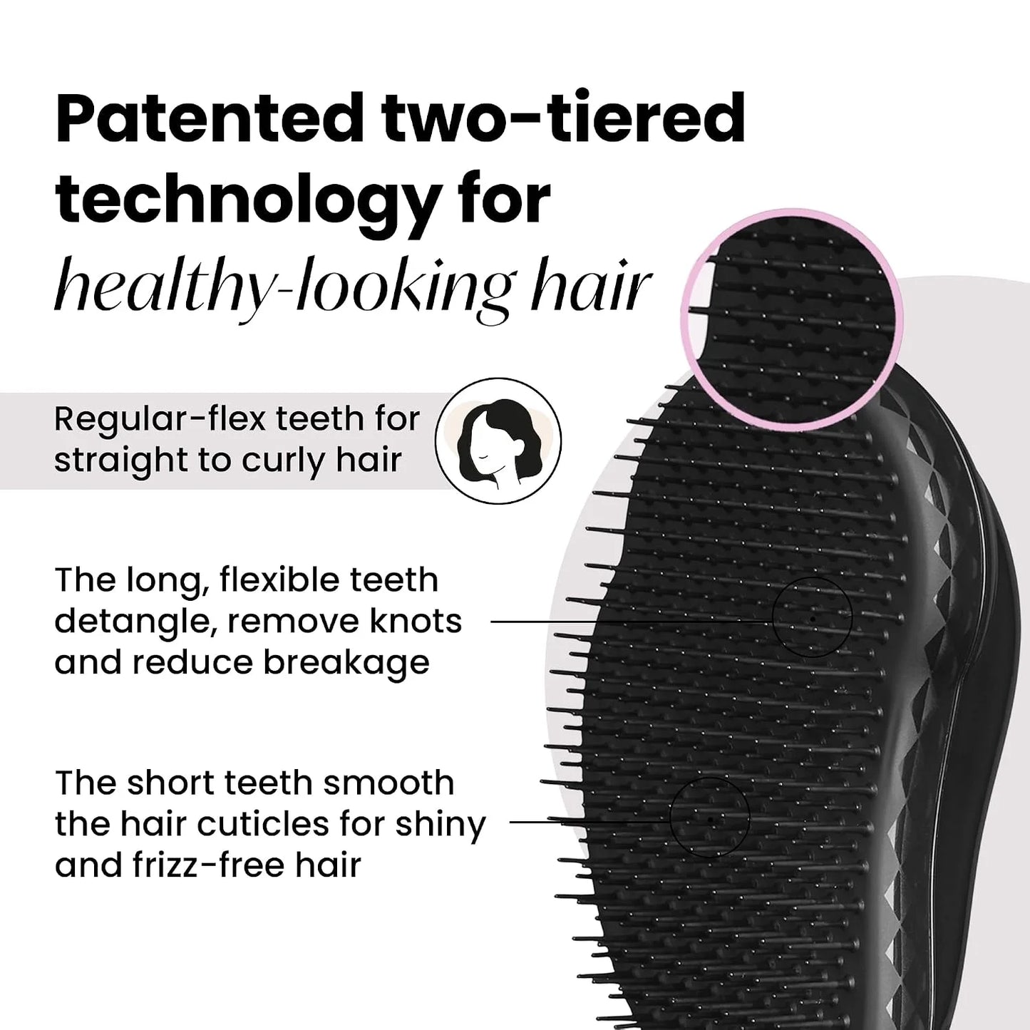 Tangle Teezer Original Detangler Mini Hair Brush for Kids, Unicorn Magic