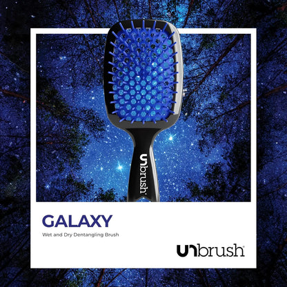 FHI Heat UNbrush Detangling Brush for Pain-Free Brushing on All Wet or Dry Hair Types — Durable DuoFlex Anti-Static Bristles, Lightweight Handle, Vented Hair Brush