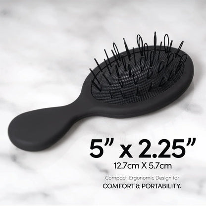The Hair Shop Light Blue Loop Brush - Salon Professional Grade with Ergonomic Design - Safe Detangler Tool for 100% Remy Human and Synthetic Hair Extensions and Wigs (Light Blue)
