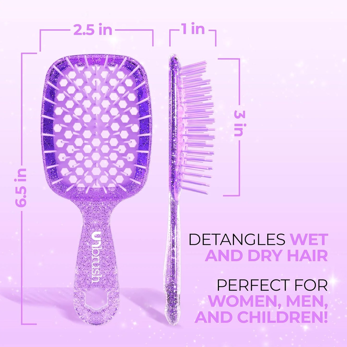 FHI Heat UNbrush Mini Detangling Brush for Wet & Dry Hair