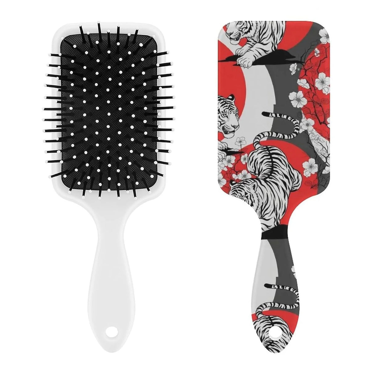Air Cushion Comb for Massage Japanese Ocean Wave Fish Koifish Art, For Curly Long Thick Straight Hair, Women Girls Ladies