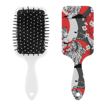 Air Cushion Comb for Massage Japanese Ocean Wave Fish Koifish Art, For Curly Long Thick Straight Hair, Women Girls Ladies