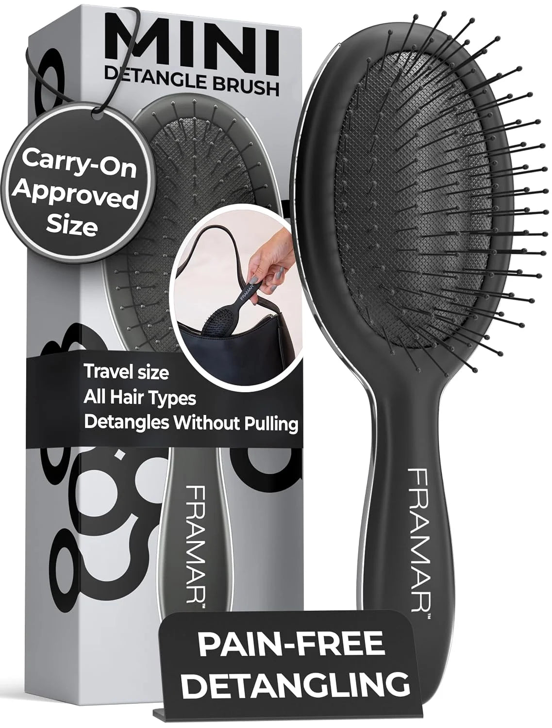 FRAMAR Wet Hair Brush Detangler, Detangling Hairbrush For Women – Giraffe