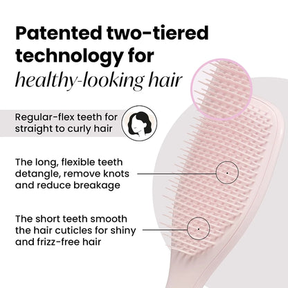 Tangle Teezer Plant-Based Ultimate Detangler Curly Hair Brush, Yellow