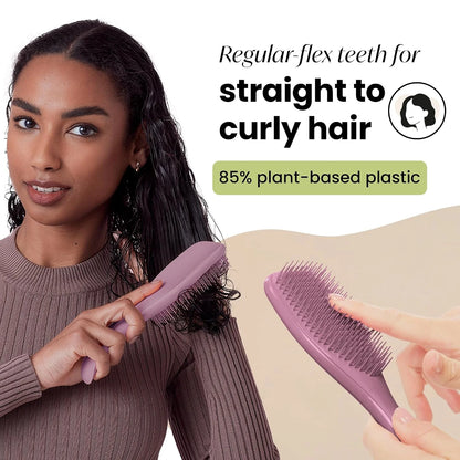 Tangle Teezer Plant-Based Ultimate Detangler Curly Hair Brush, Yellow