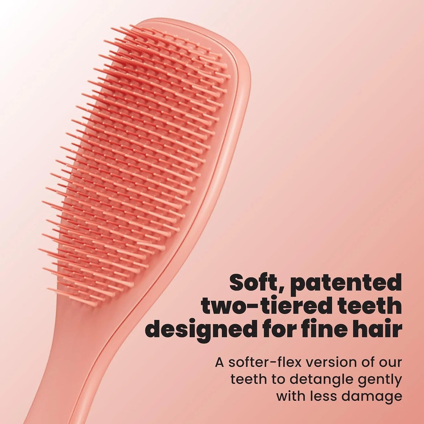 Tangle Teezer Fine Ultimate Detangler Brush for Fine Hair, Runway Pink