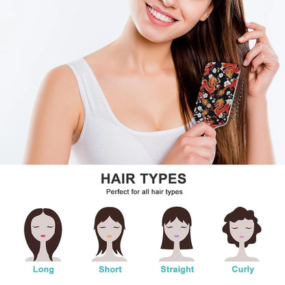 Air Cushion Comb for Massage Japanese Ocean Wave Fish Koifish Art, For Curly Long Thick Straight Hair, Women Girls Ladies