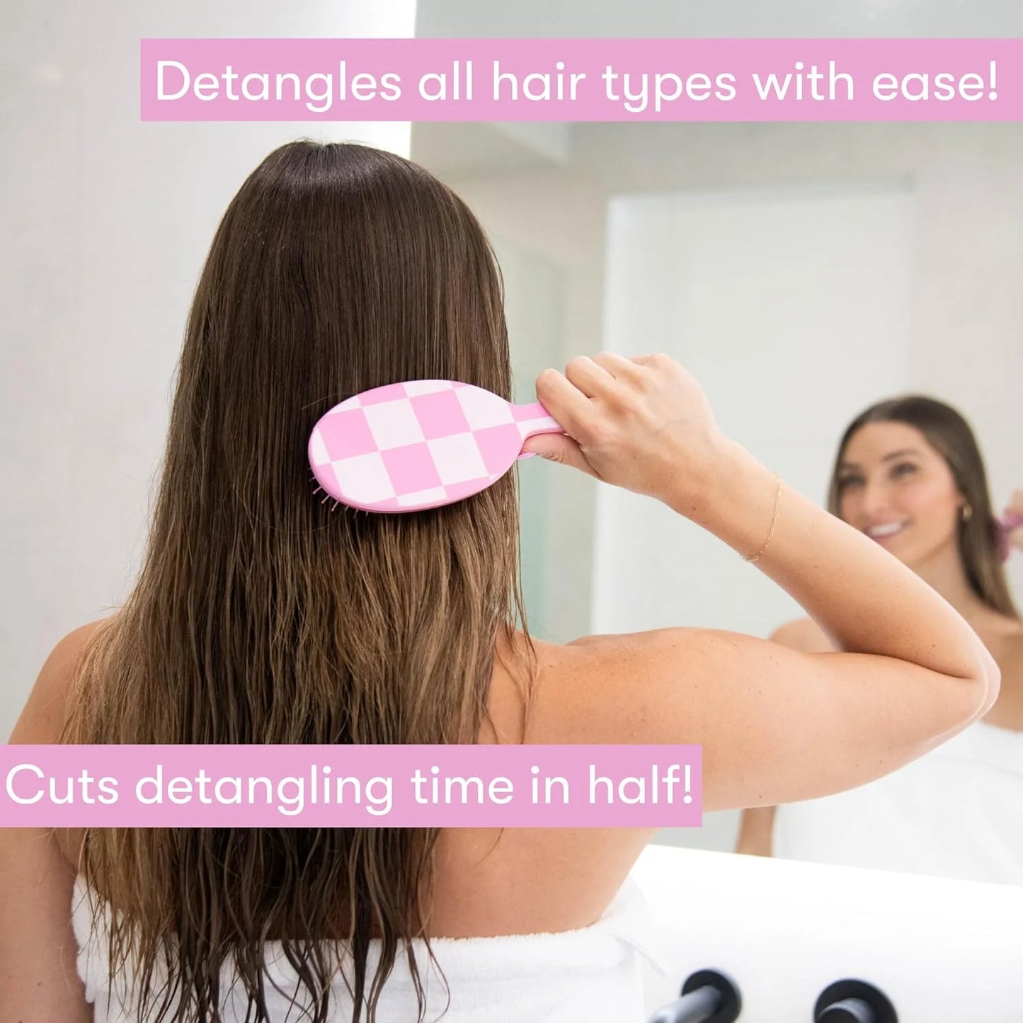 FRAMAR Wet Hair Brush Detangler, Detangling Hairbrush For Women – Giraffe
