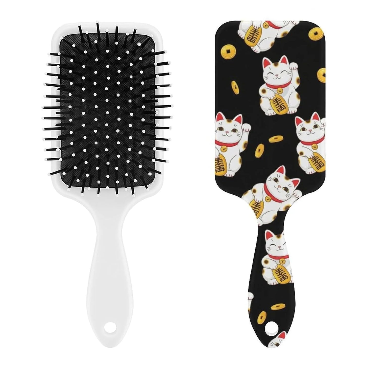 Air Cushion Comb for Massage Japanese Ocean Wave Fish Koifish Art, For Curly Long Thick Straight Hair, Women Girls Ladies