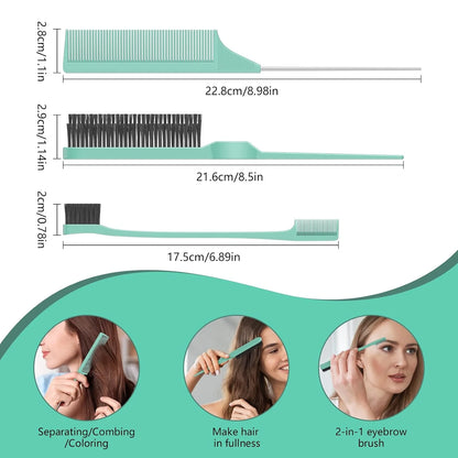 Curl Defining Brush, Curly Hair Brush, Slick Back Hair Brush, For Combing and Shaping Curls in All Hairstyles to Reduce Pulling (Pink)
