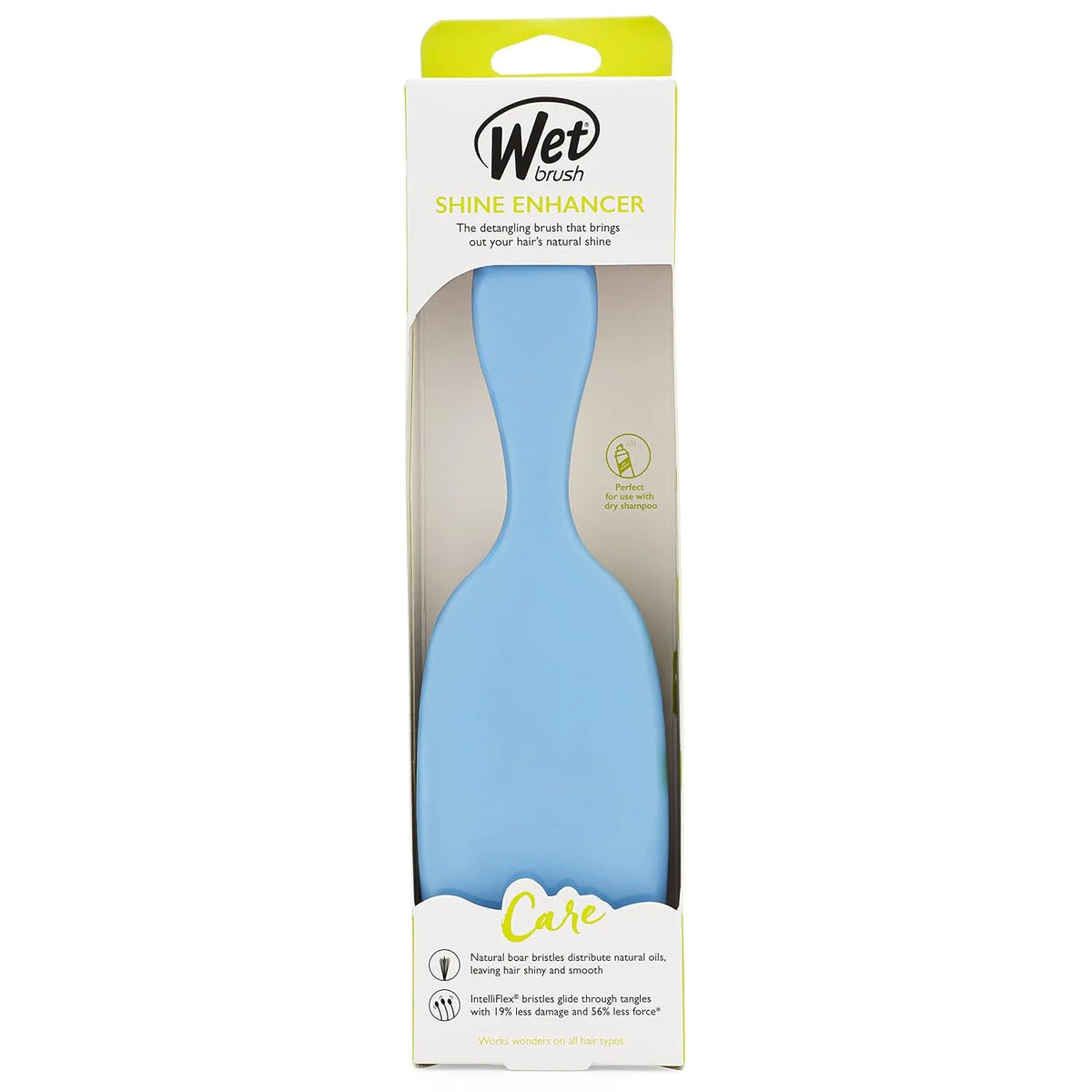 Wet Brush Shine Enhancer Hair Brush, Pink - Exclusive Ultra-soft IntelliFlex Bristles - Natural Boar Bristles Leave Hair Shiny And Smooth For All - For Women, Men, Wet And Dry Hair