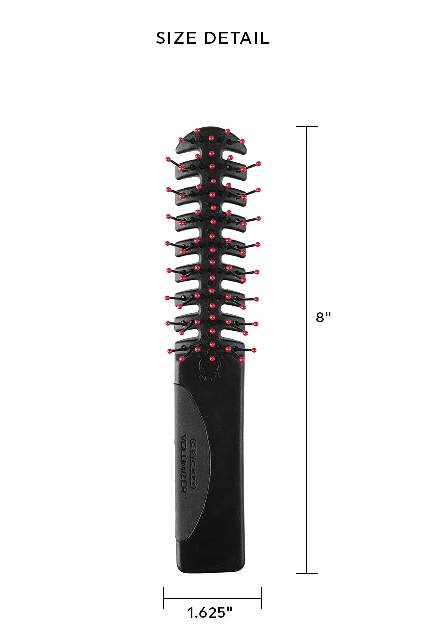 Cricket Static Free Volumizer Hair Brush - Styling, and Detangling All Hair Types, Long, Short, Thick, Thin, Curly, Straight, and Wavy, Happy Hair (Sky Blue)