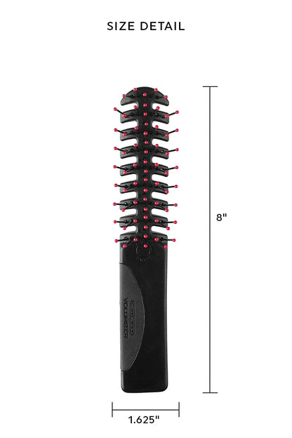 Cricket Static Free Volumizer Hair Brush - Styling, and Detangling All Hair Types, Long, Short, Thick, Thin, Curly, Straight, and Wavy, Happy Hair (Sky Blue)