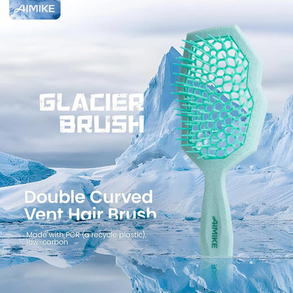 AIMIKE Glacier Detangler Brush for Curly Hair, Wet & Dry Hair Brush