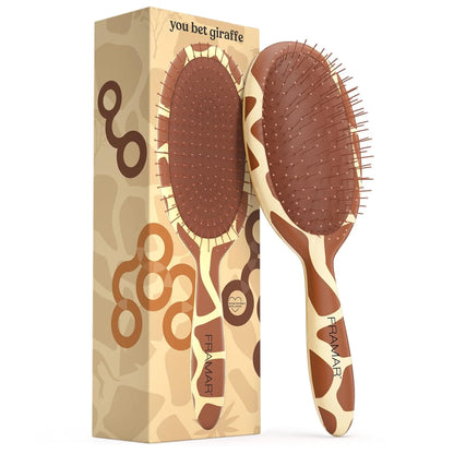FRAMAR Wet Hair Brush Detangler, Detangling Hairbrush For Women – Giraffe