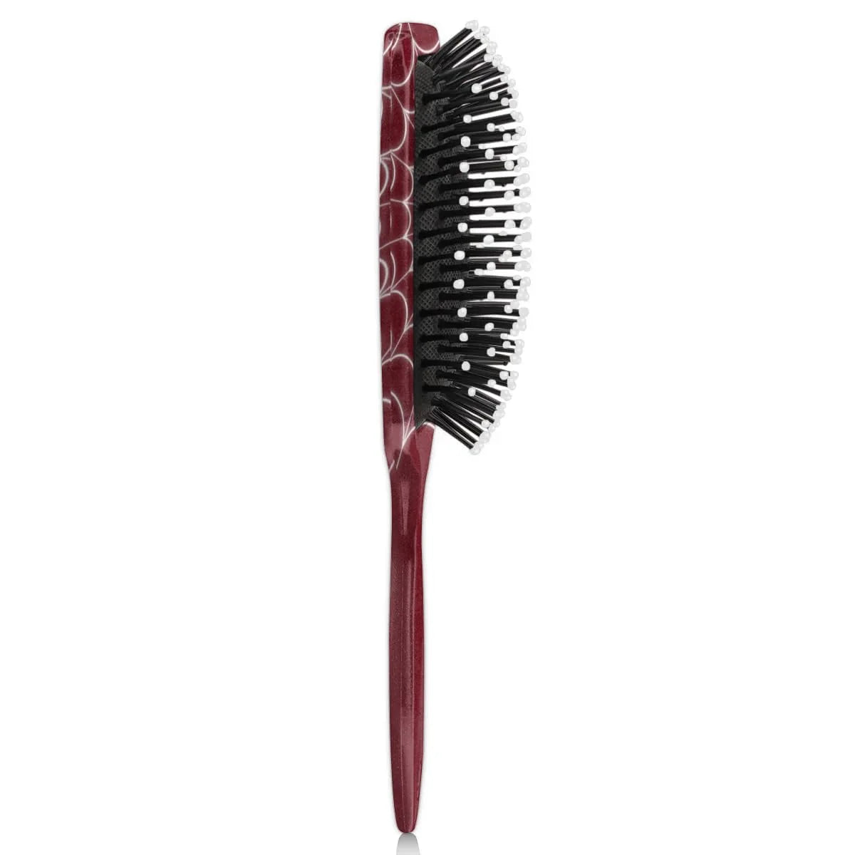 Personalized-Kids-Hair-Brush for Boy Girls Custom Gift Detangler Brush Soft Bristle Hair Brushes Travel Hair Brush for All Hair Types Christmas Hallowmas Spider Web Sliver Dot