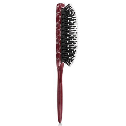 Personalized-Kids-Hair-Brush for Boy Girls Custom Gift Detangler Brush Soft Bristle Hair Brushes Travel Hair Brush for All Hair Types Christmas Hallowmas Spider Web Sliver Dot