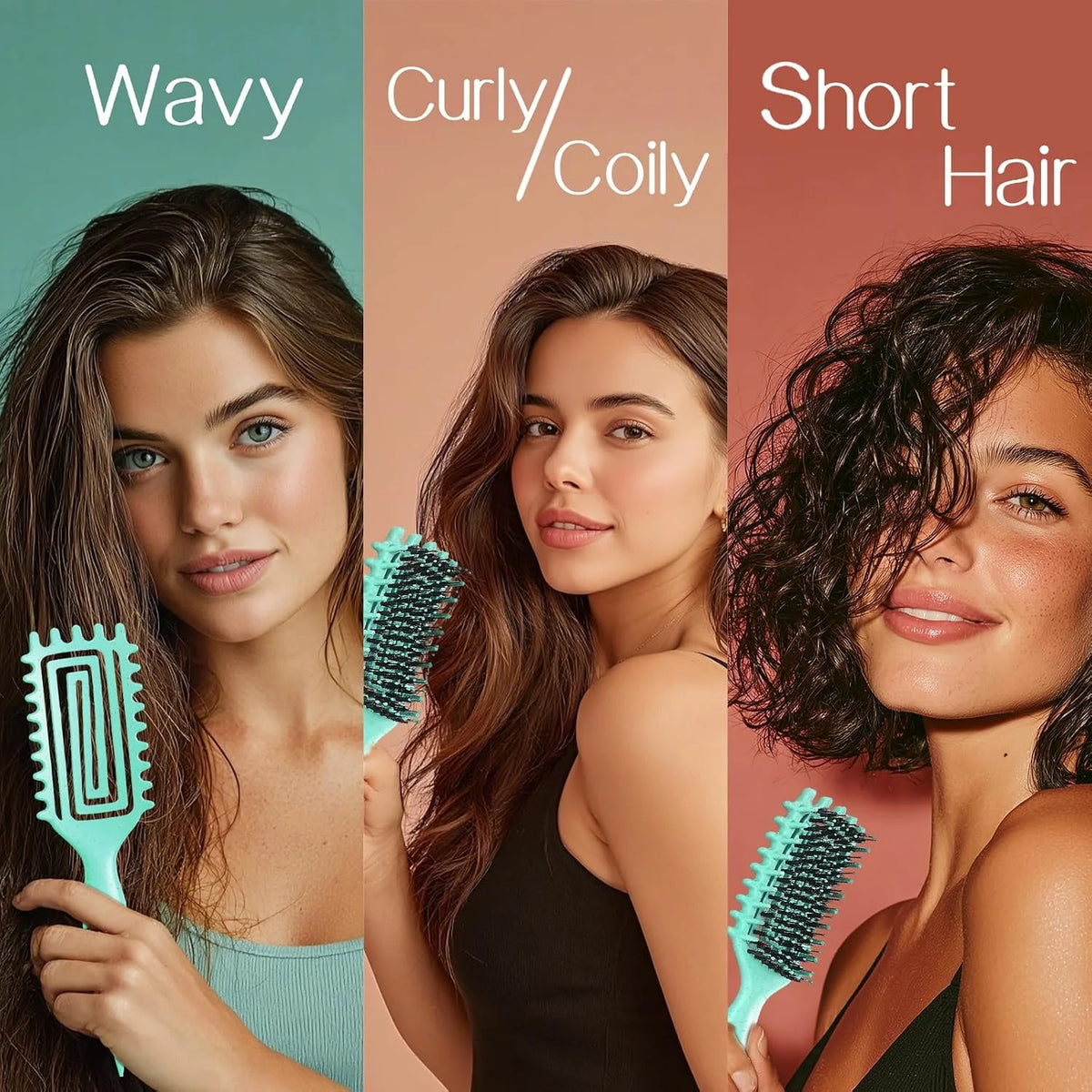 Curly Hair Brush, Cat Ear Curl Brush for Men & Women