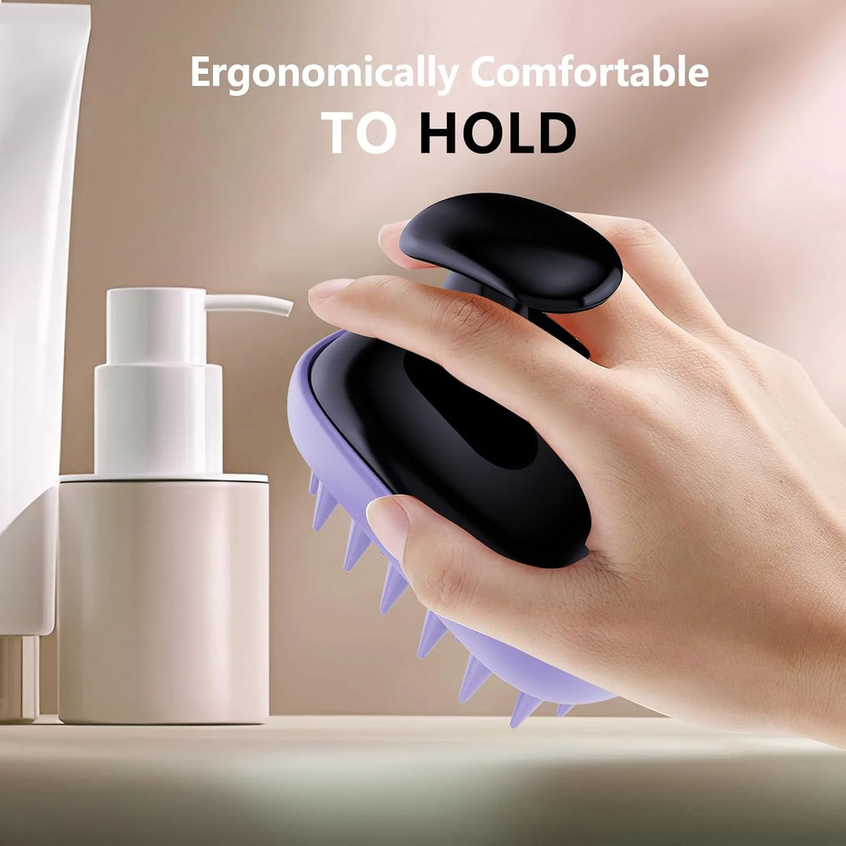 Scalp Scrubber Massager Shampoo Brush,Exfoliator for Dandruff & Hair Growth