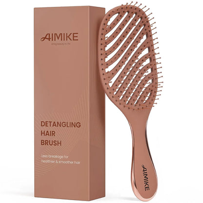 AIMIKE Paddle Hairbrush for Women & Kids Fine Hair, Wet & Dry