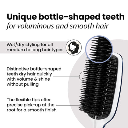Tangle Teezer | The Blow Styling Smoothing Tool for Medium & Long Hair | Gentle and Fast Drying | Full Size