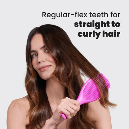 Tangle Teezer Large Ultimate Detangler Brush, Straight to Wavy, Pink/Purple