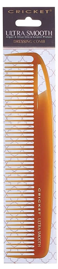 Cricket Ultra Smooth Coconut Conditioning Comb – Infused with Coconut Oil & Keratin for Frizz-Free Shine and Hydration, Ideal for Mid-Length, Thick, and Textured Hair