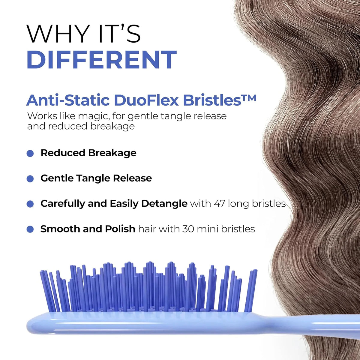 FHI Heat UNbrush Mini Detangling Brush for Wet & Dry Hair