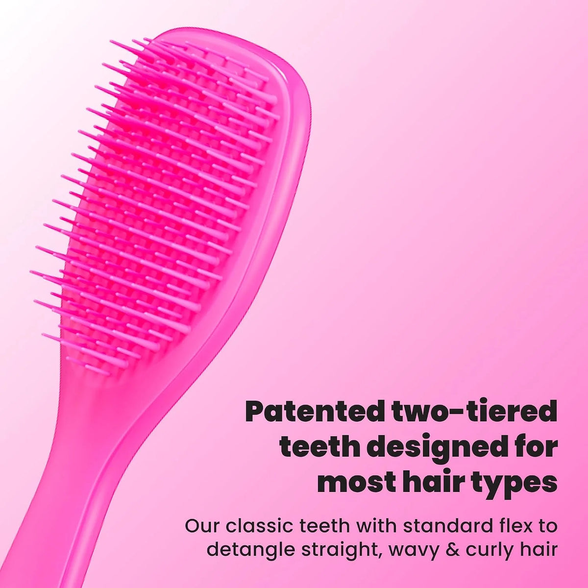 Tangle Teezer Ultimate Detangler Mini Hair Brush, Pink & Mint