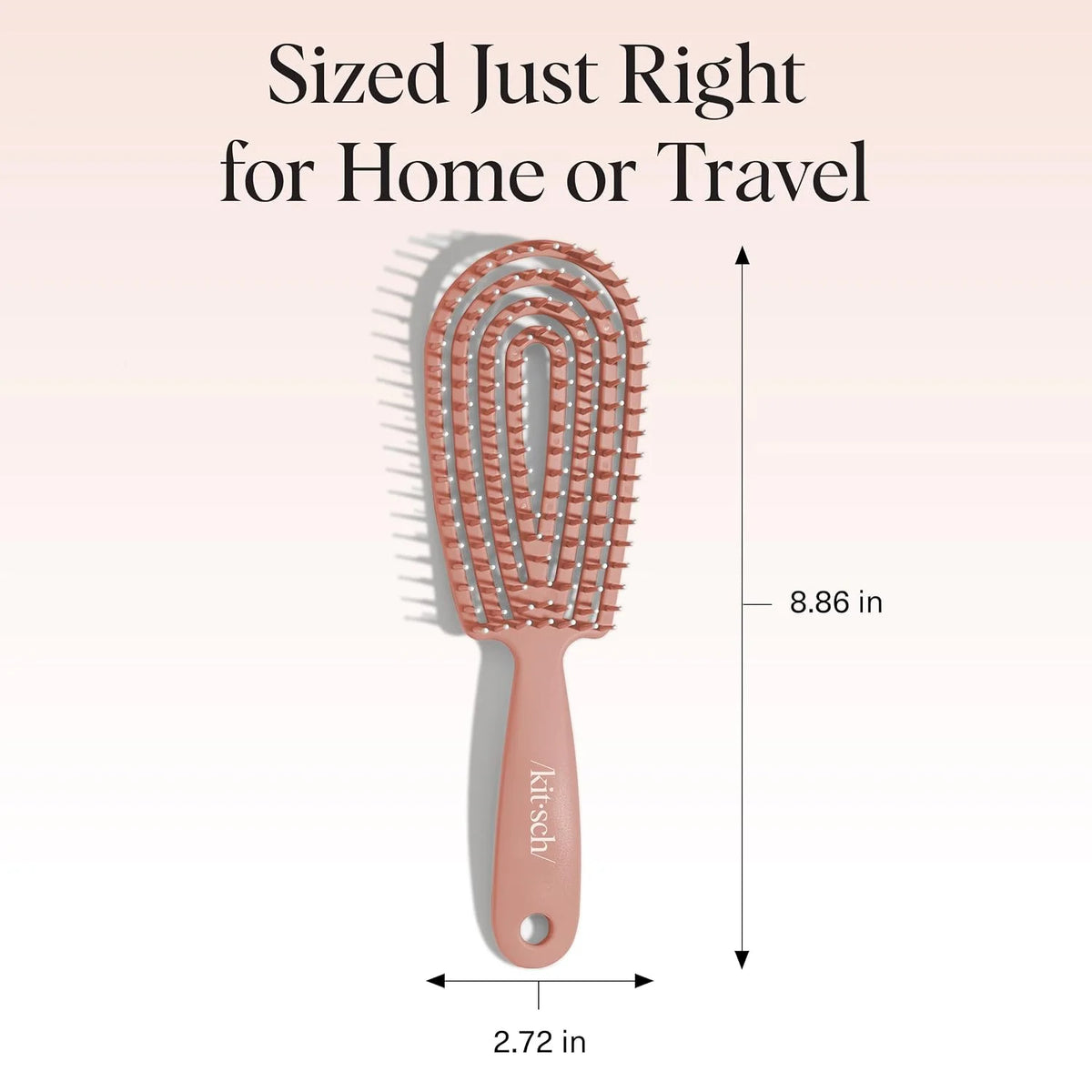 Kitsch Flexi Flow Detangler Brush, Hair Brushes For Women - Black