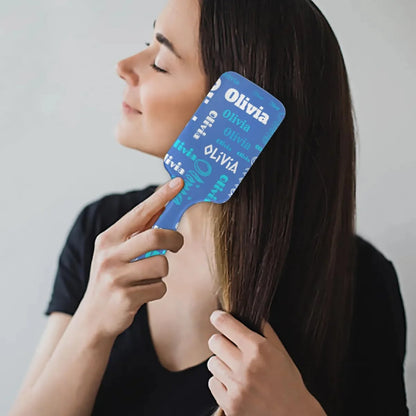 Personalized Name Hair Brush Detangler Brush Gifts for Women Man Custom Detangler-Hair-Brush Kids-Toddler-Girls for Travel All Hair Types