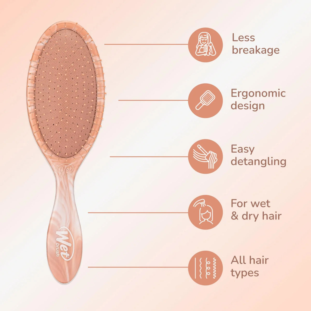 Wet Brush Original Detangler Hair Brush,Amazon Exclusive Aqua-Ultra-Soft IntelliFlex Bristles-Detangling Hairbrush Glides Through Tangles-All_Hair Types(Wet&Dry Hair)-Women & Men,2 Count (Pack of 12)