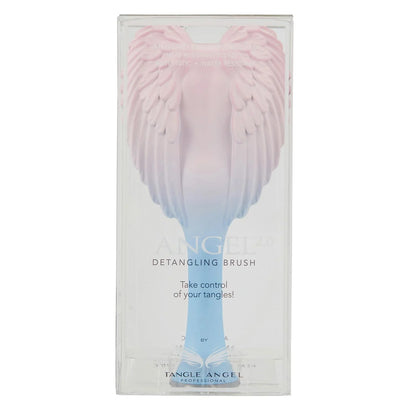 Detangling Hair Brush - Anti Static Angel Wing Hair Brush with Soft & Flexible Bristle for Straight & Wavy Hair - Tangle Angel Hair Detangler Brushes for Blow Drying & Shower - Two Tone Lilac Ivory