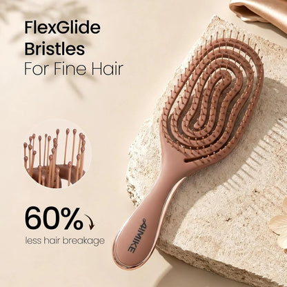 AIMIKE Vented Hair Brush for Fine Thin Hair, Gentle Detangler for Women