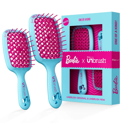 FHI Heat UNbrush Barbie Detangling Brush Duo - Style Icon - Yellow