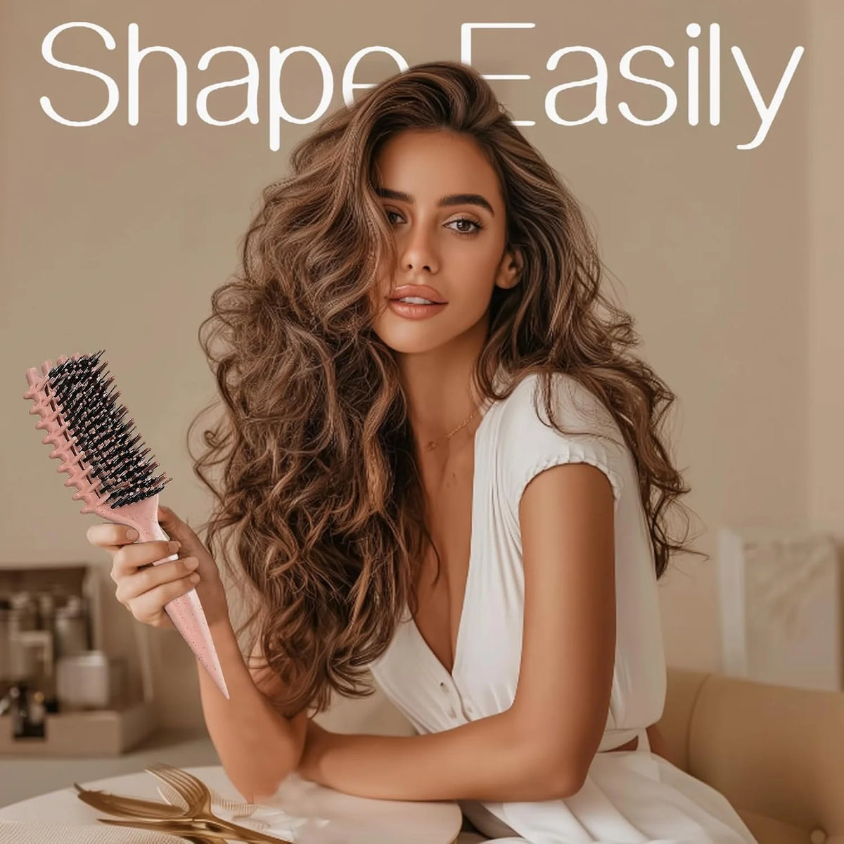 Curly Hair Brush, Cat Ear Curl Brush for Men & Women