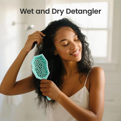 AIMIKE Glacier Detangler Brush for Curly Hair, Wet & Dry Hair Brush