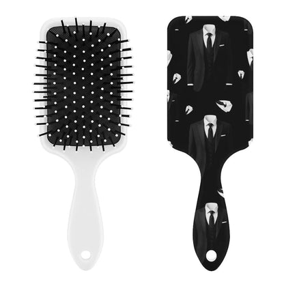 Air-Cushion Comb Black Gold Glitter Cheetah Leopard Print, Smooth Hair Salon Anti-Knotting Fluffy, For Long Thick Curly Hair, 1 Pack