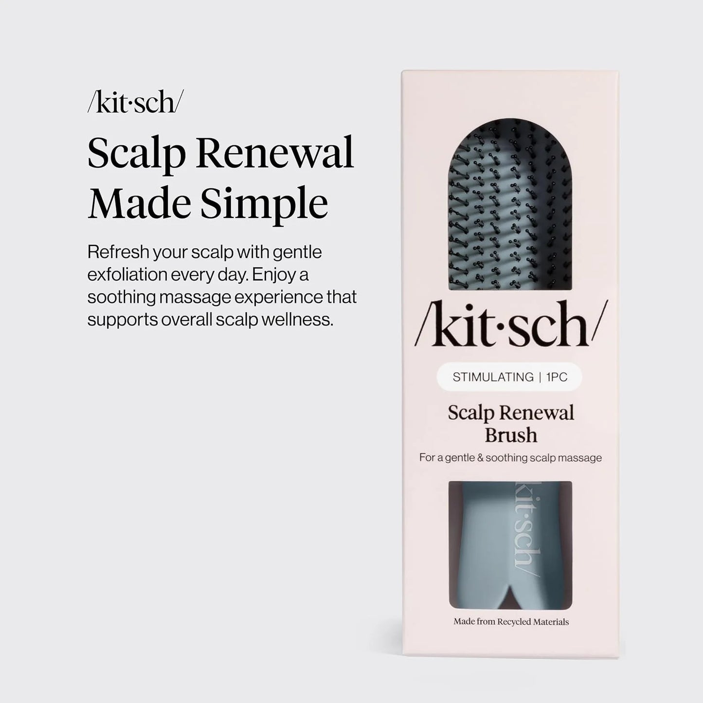 Kitsch Scalp Renewal Brush - Hairbrush Scalp Massager - Soft Violet