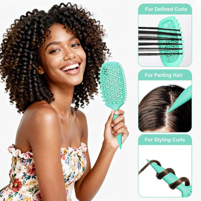 Curly Hair Brush, Curl Brush For Wet & Dry Hair,Curl Defining For Women&Men
