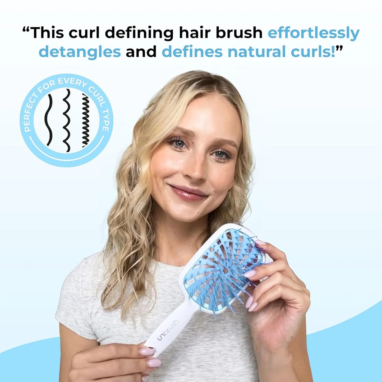 FHI Heat UNbrush Plus Ultra-Light Detangling Brush for Fine & Fragile Hair