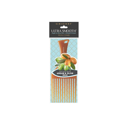 Cricket Ultra Smooth Coconut Conditioning Comb – Infused with Coconut Oil & Keratin for Frizz-Free Shine and Hydration, Ideal for Mid-Length, Thick, and Textured Hair