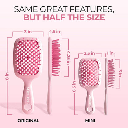 FHI Heat UNbrush Mini Detangling Brush for Wet & Dry Hair