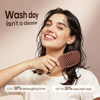 AIMIKE Paddle Hairbrush for Women & Kids Fine Hair, Wet & Dry