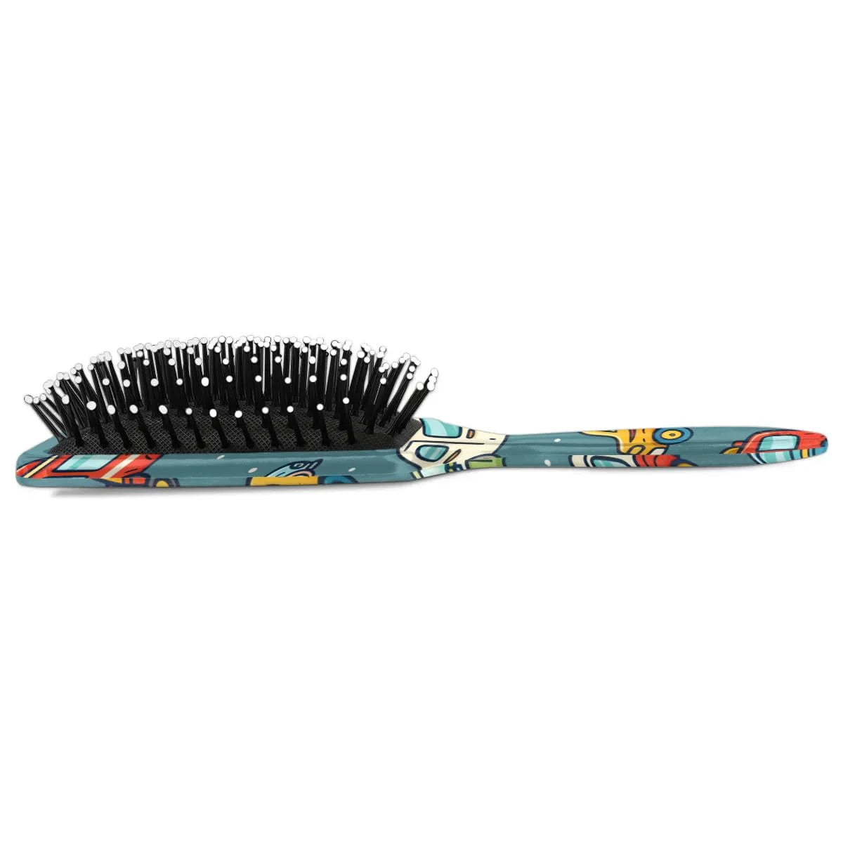 Personalized Cool-Rocket Detangler-Hair-Brush for Kids-Boys,Glides Through Tangles Comb,Custom Name Hair Brushes for All Hair Types Wet/Dry/Curly/Thick Hair,Dark Blue